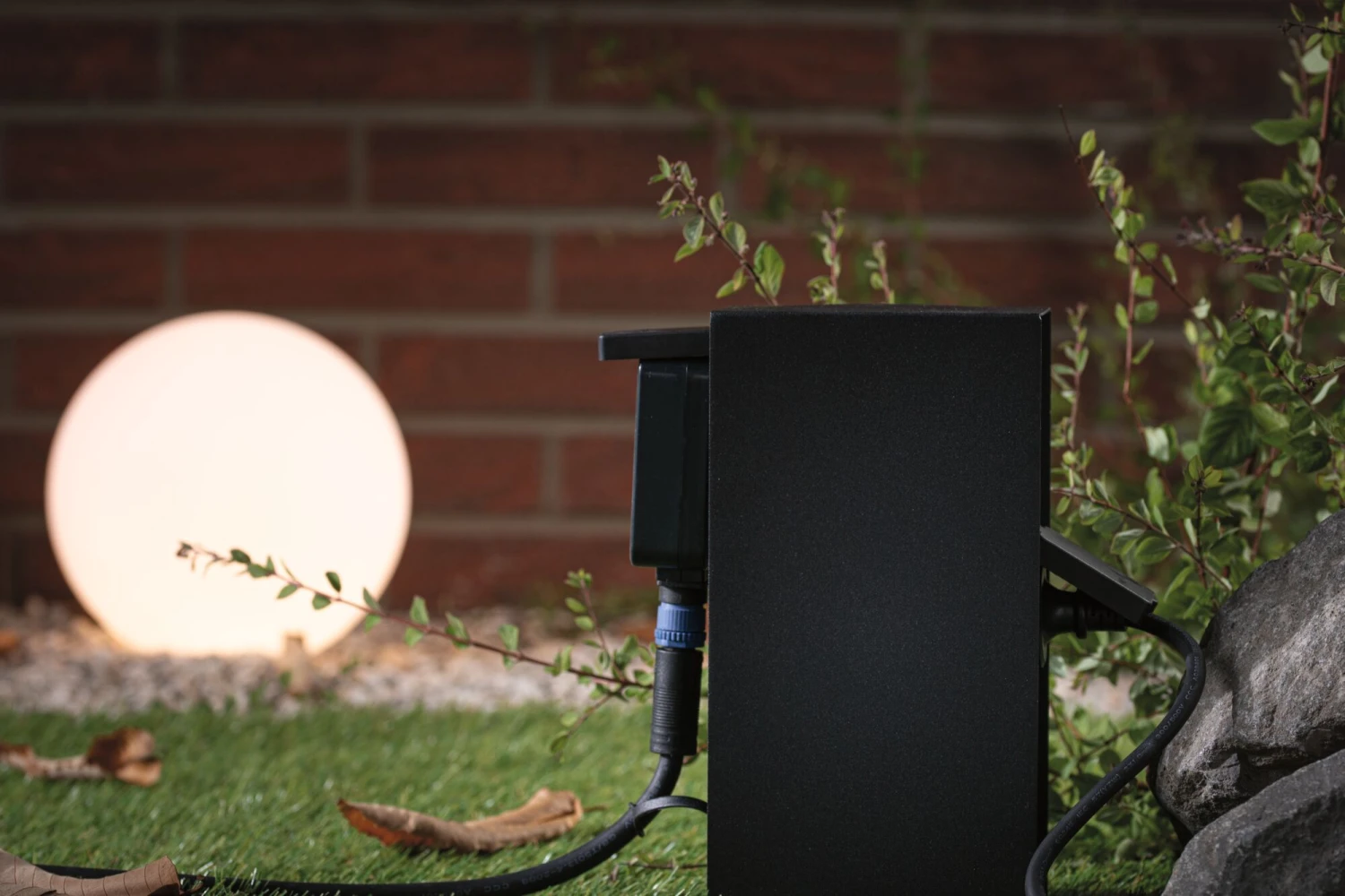 Paulmann Steckdosensäule Rio Dämmerungsschalter IP44 Anthrazit - Image 6