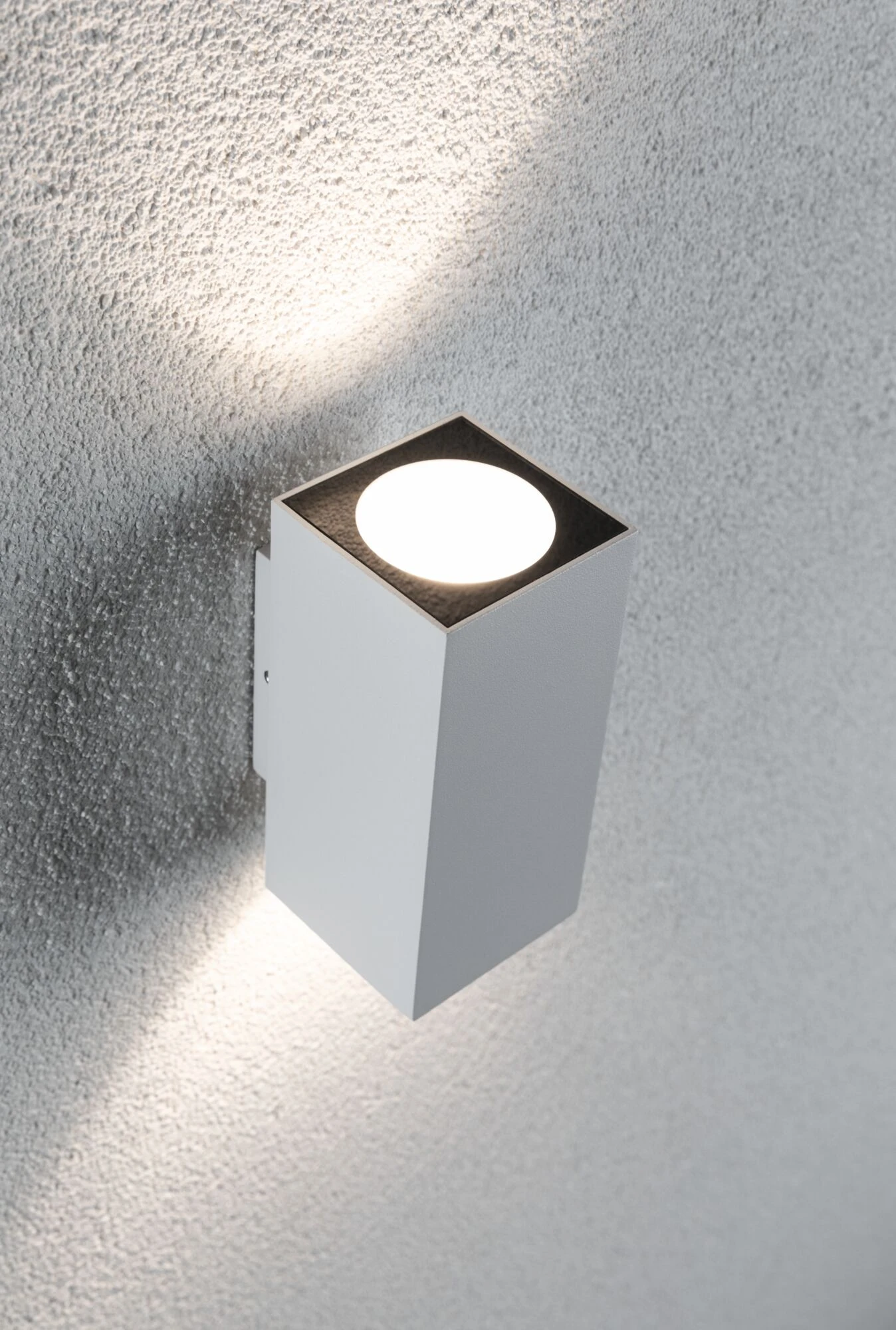 Paulmann LED Außenwandleuchte Flame IP44 Eckig 58x75mm 3000K 2x3,5W 2x260lm 230V Weiß Aluminium - Image 6