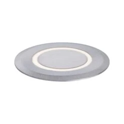 Paulmann House LED Bodeneinbauleuchte Warmweiß IP67 Rund 50mm 3000K 2W 20lm 230V Edelstahl Gebürstet Edelstahl/Kunststoff