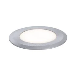 Paulmann House LED Bodeneinbauleuchte Warmweiß IP67 Rund 50mm 3000K 2W 60lm 230V Edelstahl Gebürstet Edelstahl/Kunststoff
