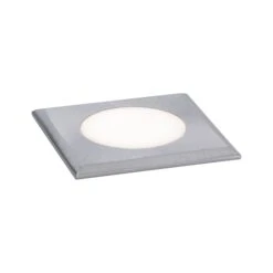 Paulmann House LED Bodeneinbauleuchte Warmweiß IP67 Eckig 50x50mm 3000K 2W 60lm 230V Edelstahl Gebürstet Edelstahl/Kunststoff