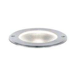 Paulmann LED Bodeneinbauleuchte Floor IP67 120mm 3000K 6W 580lm 230V Edelstahl Edelstahl/Aluminium