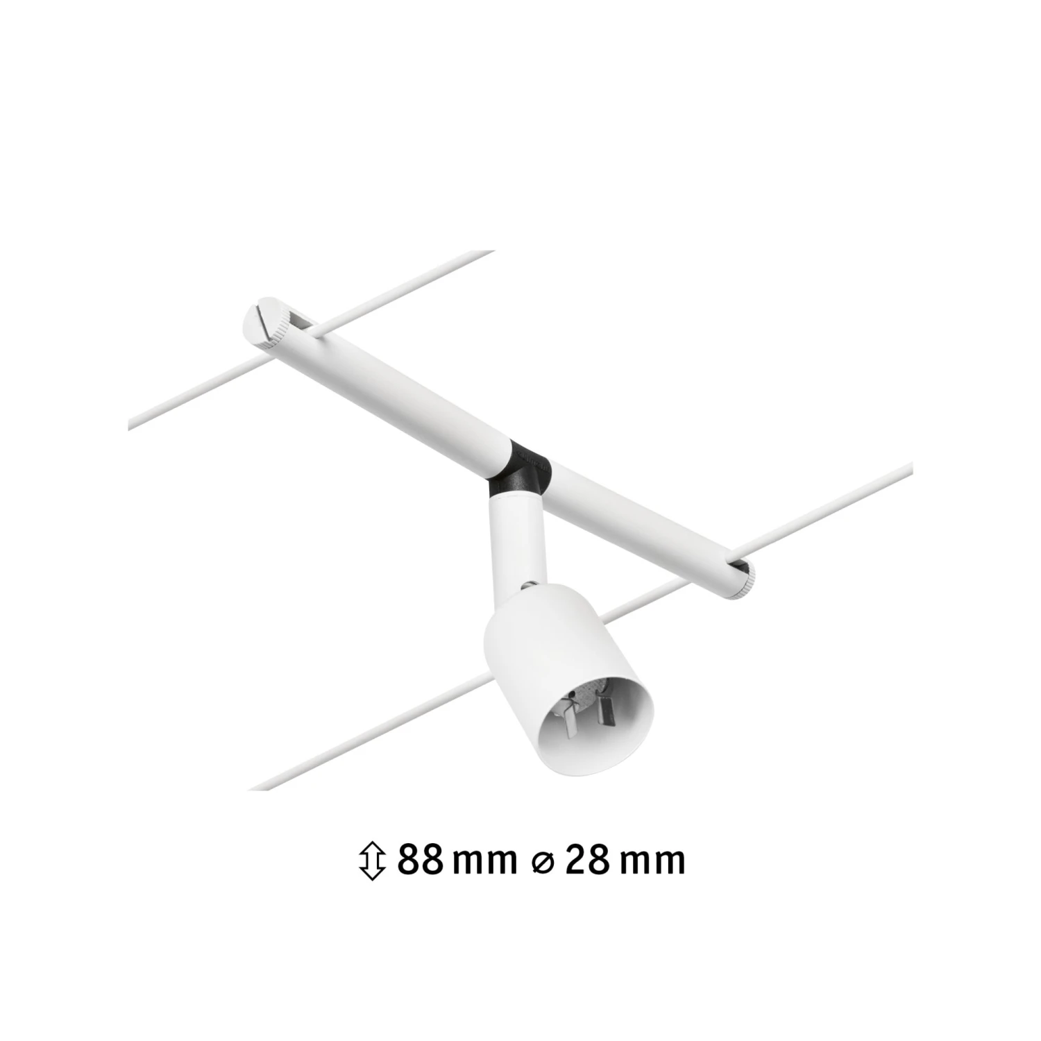 Paulmann CorDuo Seilsystem Salt Einzelspot GU5,3 Max. 10W 12V Weiß Matt/Chrom - Image 3