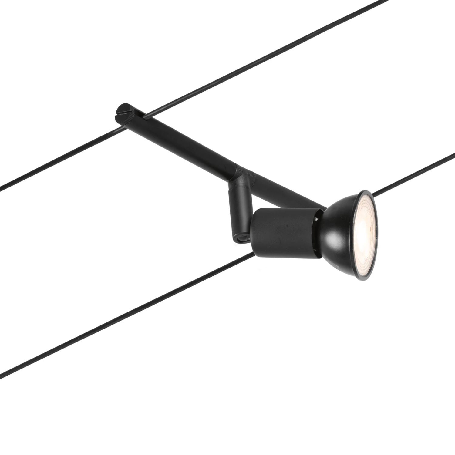 Paulmann CorDuo Seilsystem Salt Basisset GU5,3 Max. 5x10W 230/12V Schwarz Matt/Chrom - Image 8