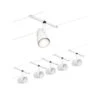 Paulmann CorDuo Seilsystem Cup Basisset GU5,3 Max. 5x10W 230/12V Weiß Matt/Chrom