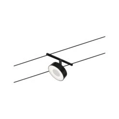 Paulmann CorDuo LED Seilsystem Circle Einzelspot 180lm 5W 3000K 12V Schwarz Matt