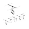 Paulmann CorDuo LED Seilsystem Frame Basisset 5x280lm 5x4,8W 3000K 230/12V Chrom Matt/Chrom