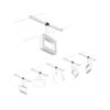 Paulmann CorDuo LED Seilsystem Frame Basisset 5x280lm 5x4,8W 3000K 230/12V Weiß Matt/Chrom