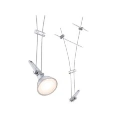 Paulmann CorDuo Seilsystem Comet Einzelspot GU5,3 Max. 50W Dimmbar 12V Chrom Matt