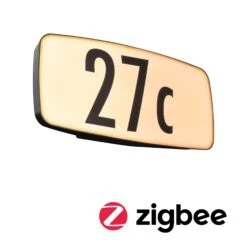 Paulmann LED Hausnummernleuchte Smart Home Zigbee 3.0 Sheera Dämmerungssensor Insektenfreundlich IP44 276x73mm Tunable Warm 6,5W 430lm 230V Anthrazit Kunststoff