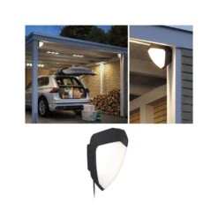 Paulmann Park + Light LED Außenwandleuchte Ikosea Bewegungsmelder IP44 50x203mm 3000K 5,6W 350lm 12V Anthrazit Kunststoff