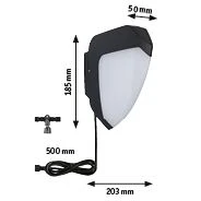 Paulmann Park + Light LED Außenwandleuchte Ikosea Bewegungsmelder IP44 50x203mm 3000K 5,6W 350lm 12V Anthrazit Kunststoff - Image 3