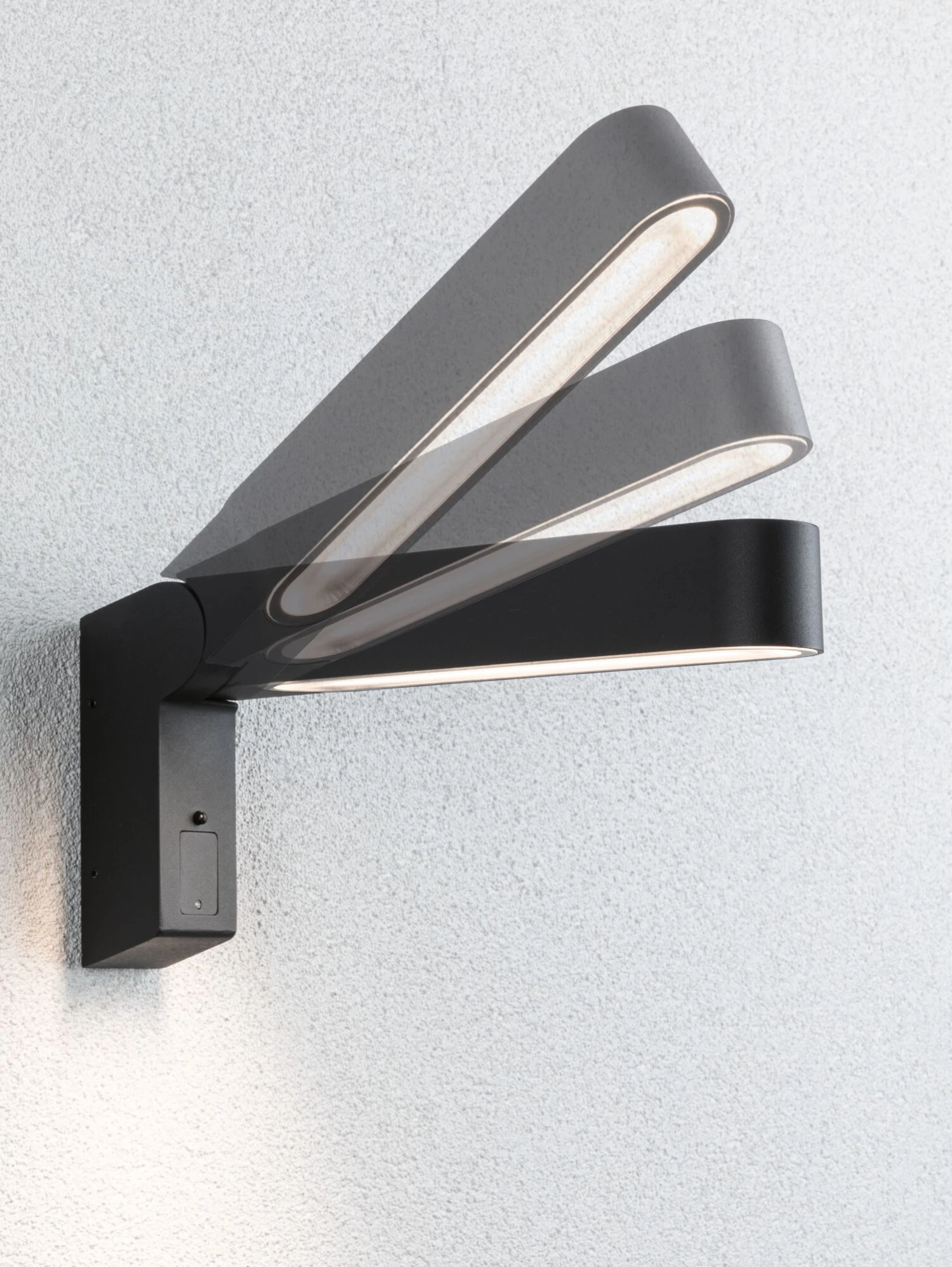 Paulmann House LED Außenwandleuchte Ito Bewegungsmelder Vertikale Ausrichtung IP44 47x301mm 3000K 6W 450lm 230V 65° Anthrazit Metall/Kunststoff - Image 3