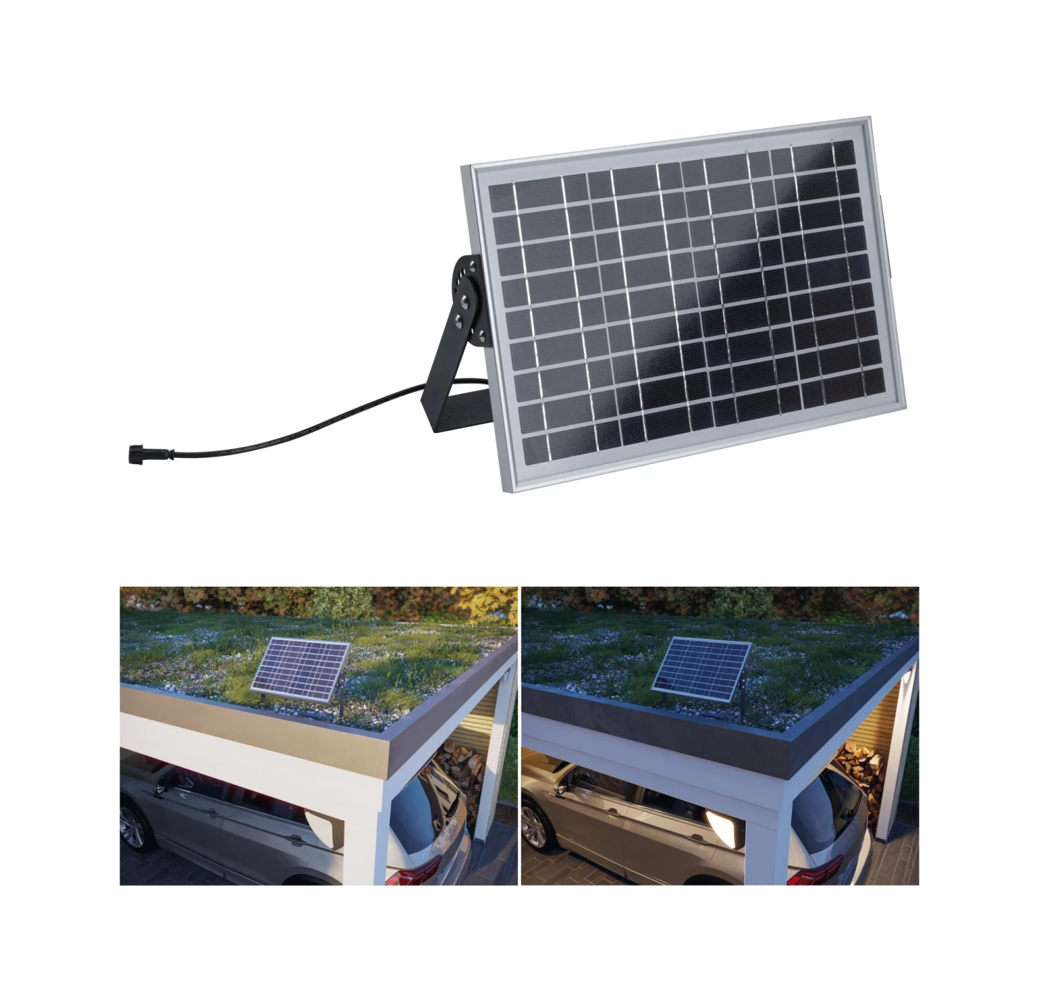 Paulmann Park + Light Einspeisung Solarmodul 18kWh Max. 5W IP65 Silber