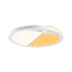 Paulmann LED Außenpanel Lamina Backlight Bewegungsmelder Insektenfreundlich IP44 Rund 280mm Tunable Warm 14W 1150lm 230V Weiß Kunststoff