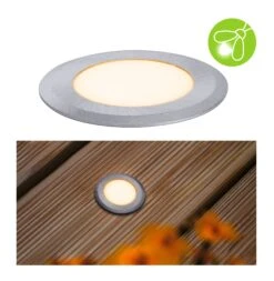 Paulmann LED Bodeneinbauleuchte Goldlicht IP65 Rund 50mm 2200K 2,2W 60lm 230V Alu Kunststoff/Metall