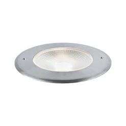 Paulmann LED Bodeneinbauleuchte Vanea Seewasserresistent IP67 Rund 160mm 3000K 15,5W 800lm 230V Alu Aluminium