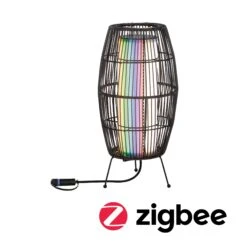 Paulmann Plug & Shine LED Lichtobjekt Smart Home Zigbee 3.0 Basket IP44 RGBW 3,2W Schwarz
