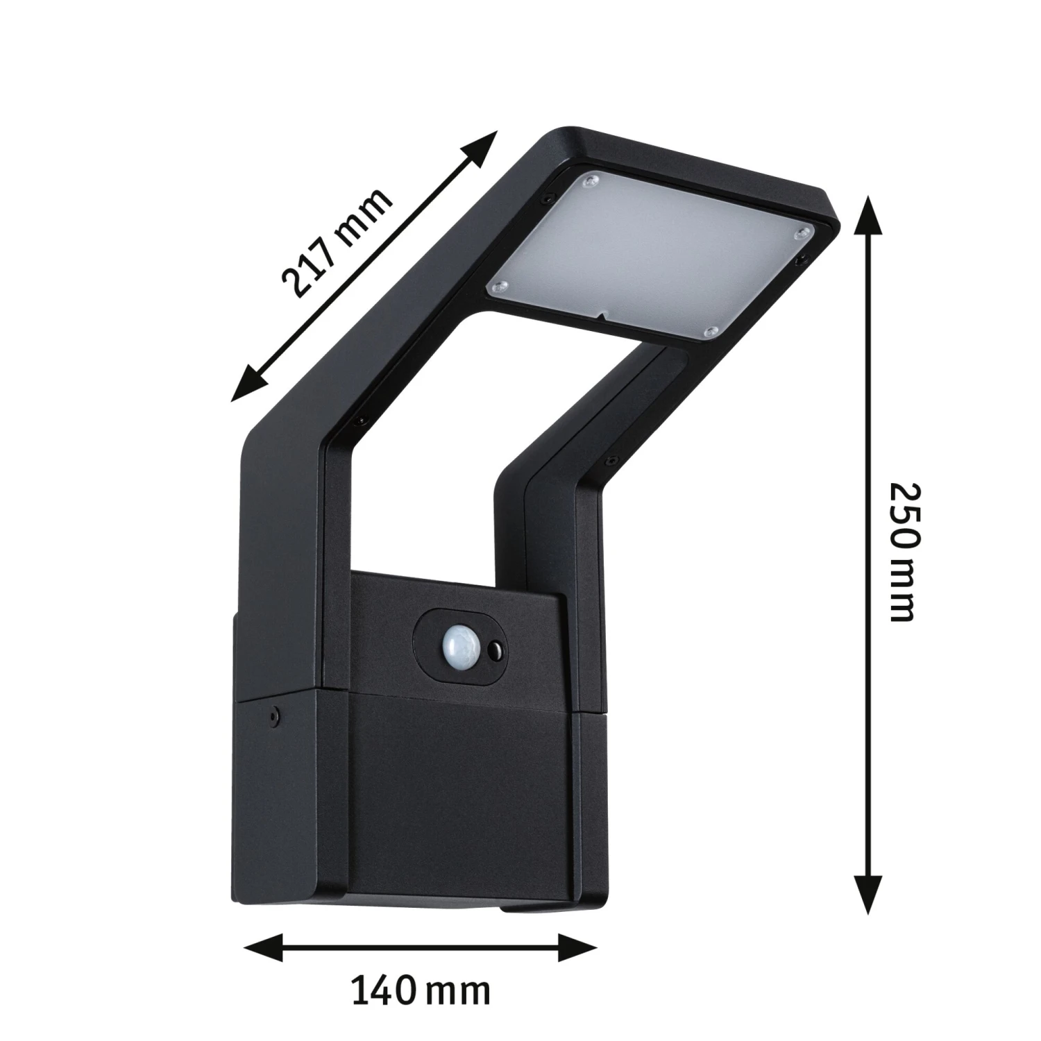 Paulmann LED Außenwandleuchte Juntea IP44 140x217mm 3000K 11W 900lm 230V Anthrazit Aluminium – Bild 2
