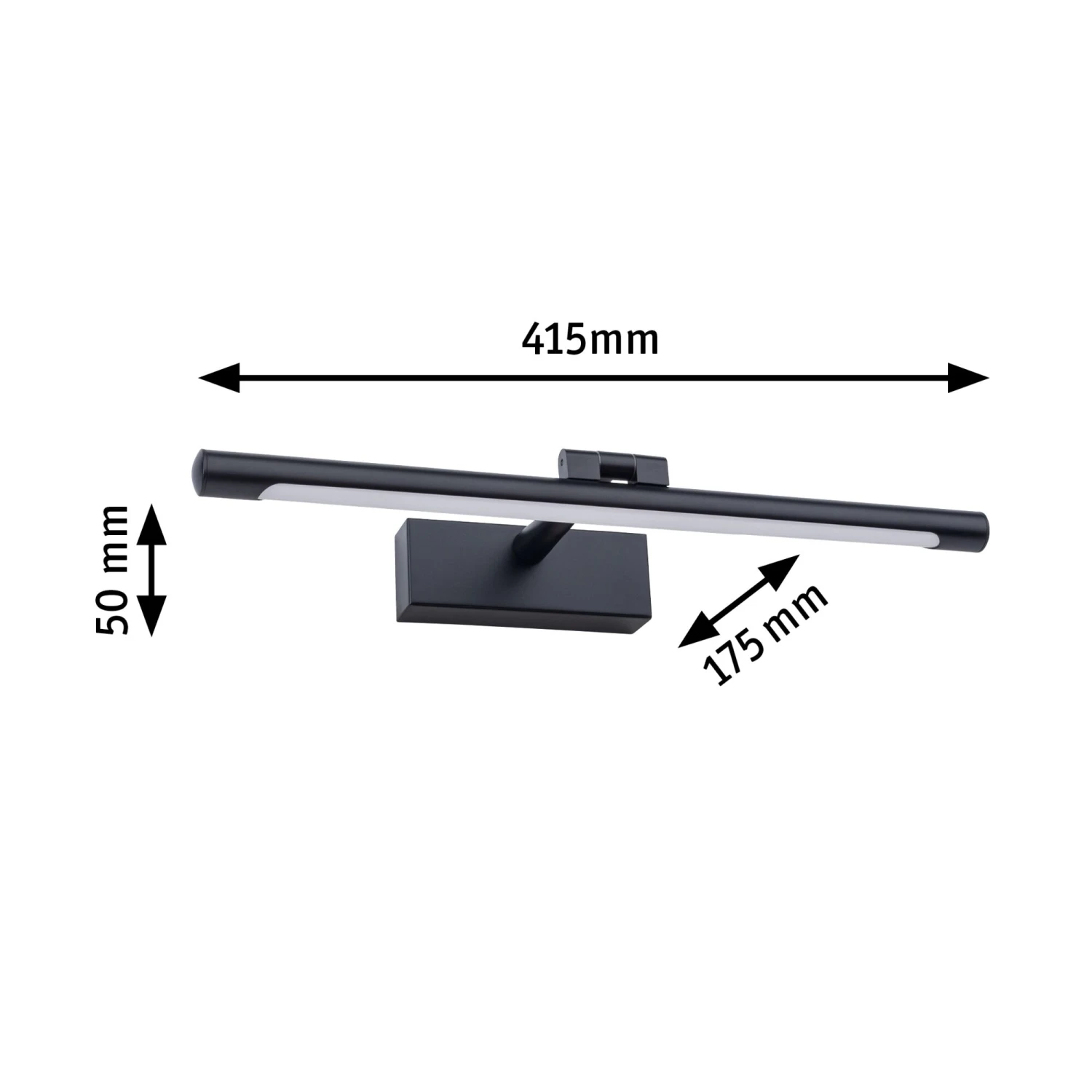 Paulmann LED Bilderleuchte Mingo 3000K 510lm 230V 9,5W Schwarz – Bild 2