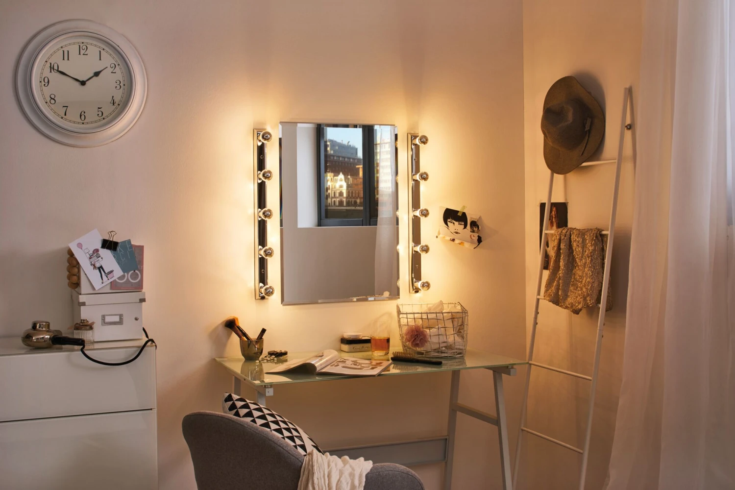 Paulmann Modern Classic Edition Bundle LED Tropfen Kopfspiegel E14 230V 4x440lm 4x4,8W 2700K Dimmbar Kopfspiegel Silber – Bild 3