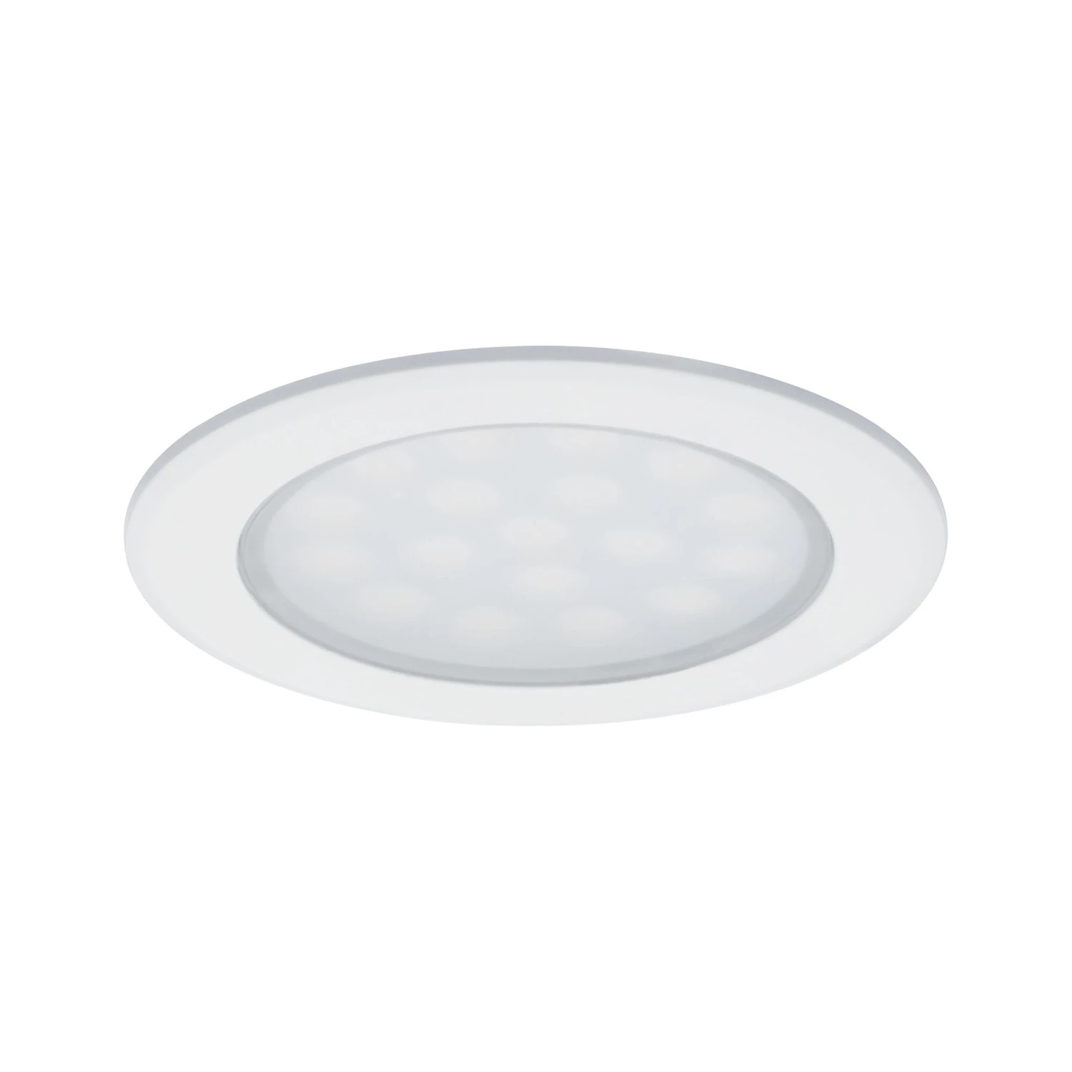 Paulmann LED Möbeleinbauleuchten Spiegelschrank Rund 65mm 2x2,5W 2x180lm 230/12V 3000K Weiß Matt - Image 4