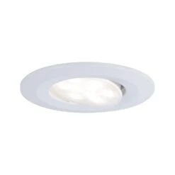 Paulmann LED Einbauleuchte Calla Schwenkbar IP65 Rund 90mm 30° 5,2W 460lm 230V Dimmbar 4000K Weiß Matt