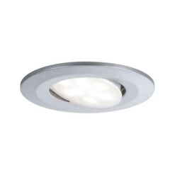 Paulmann LED Einbauleuchte Calla Schwenkbar IP65 Rund 90mm 30° 5,2W 460lm 230V Dimmbar 4000K Chrom Matt