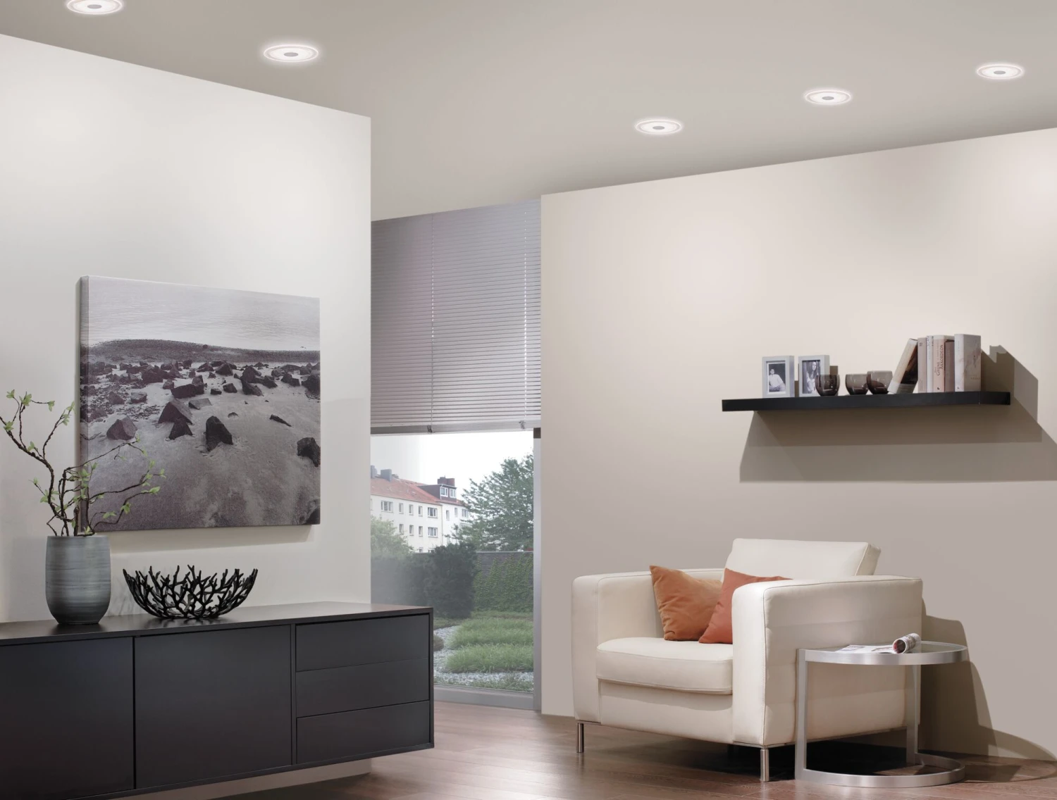 Paulmann LED Möbeleinbauleuchten Whirl Rund 65mm 3x2,4W 3x55lm 230V 2700K Satin - Image 3