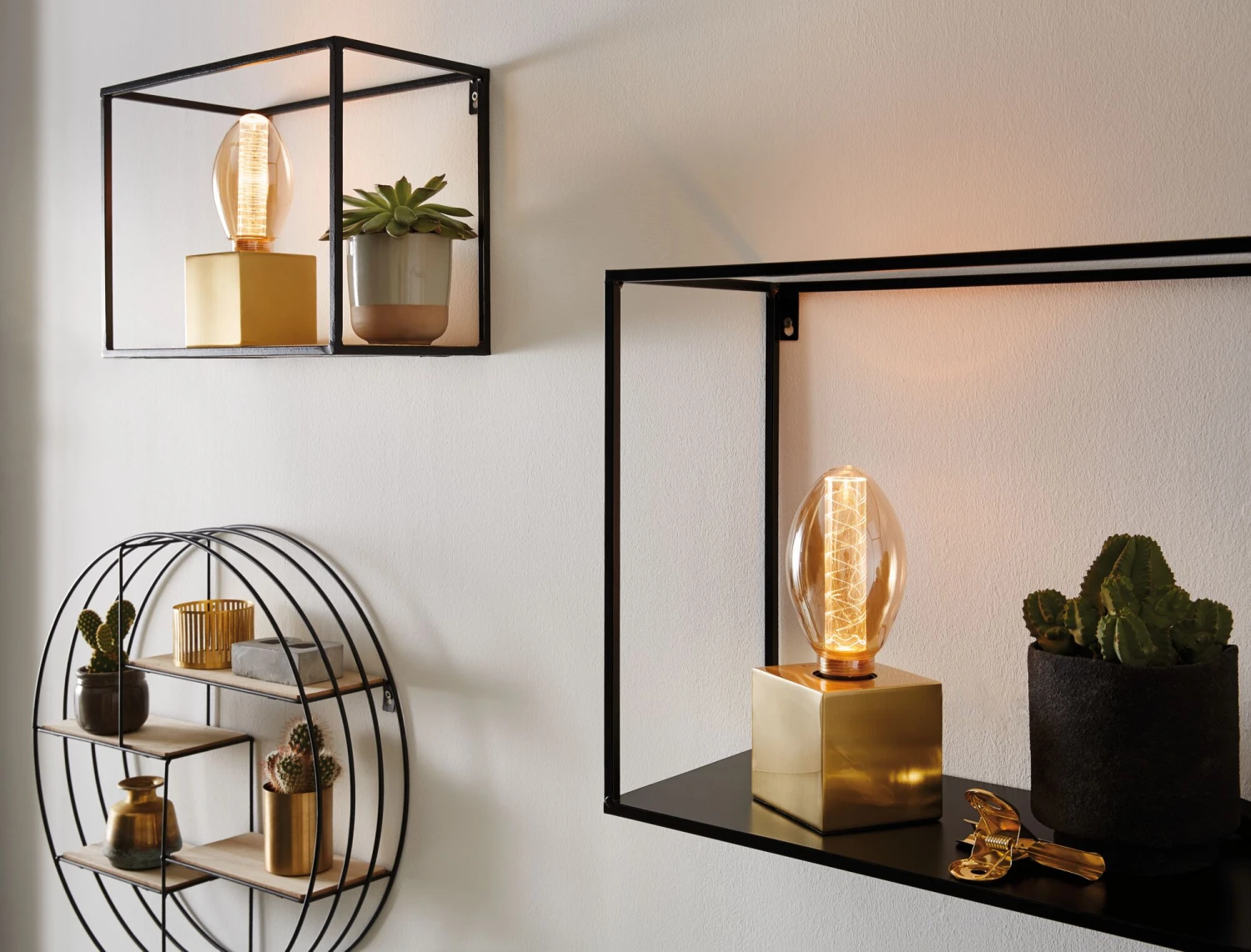 Paulmann Inner Glow Edition LED Birne LED Birne Innenkolben Ringmuster E27 230V 120lm 3,6W 1800K Dimmbar Gold – Bild 2