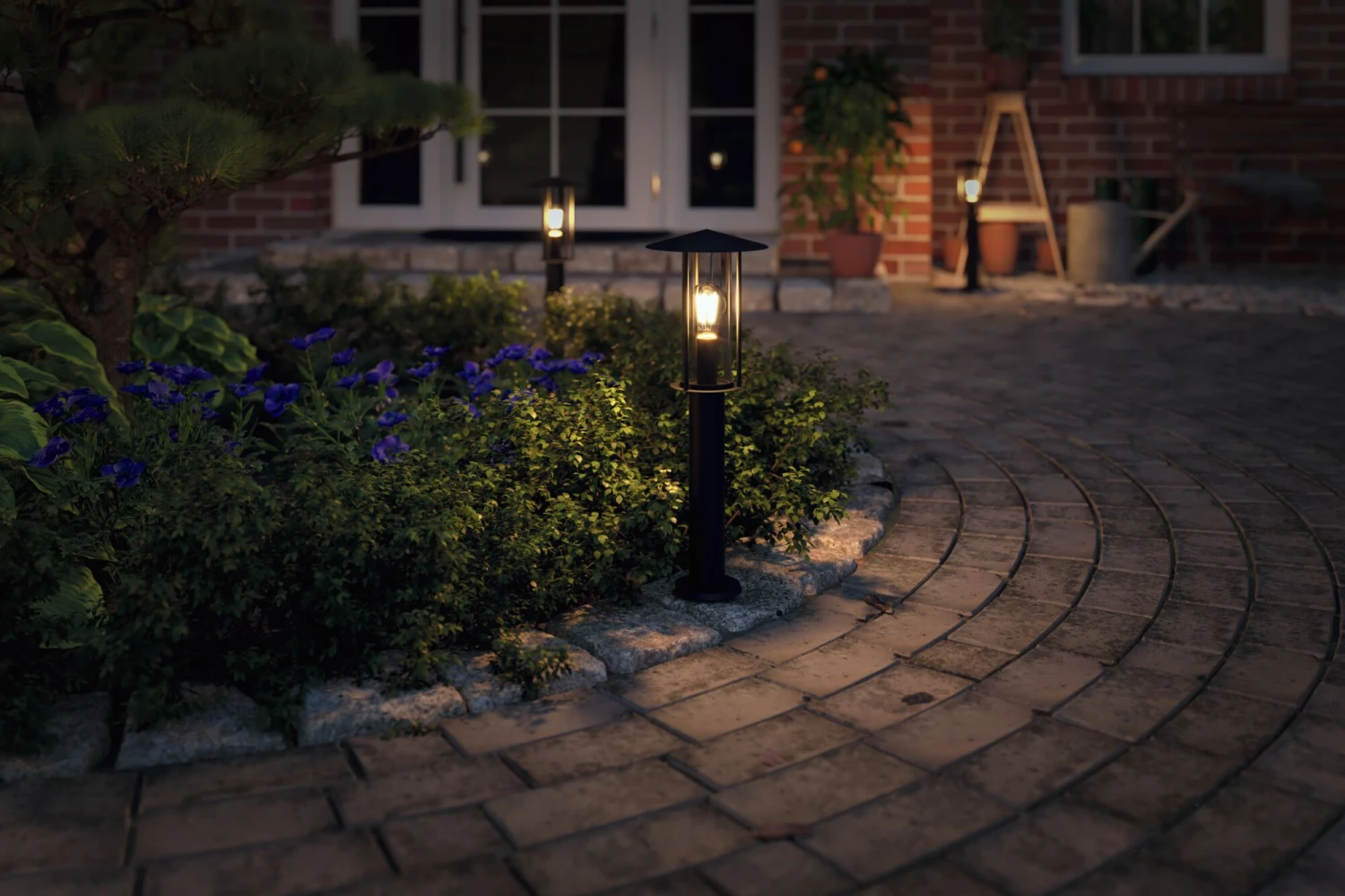 Paulmann Pollerleuchte Classic IP44 500mm Max. 15W 230V Dunkelgrau E27 Metall/Glas - Image 4