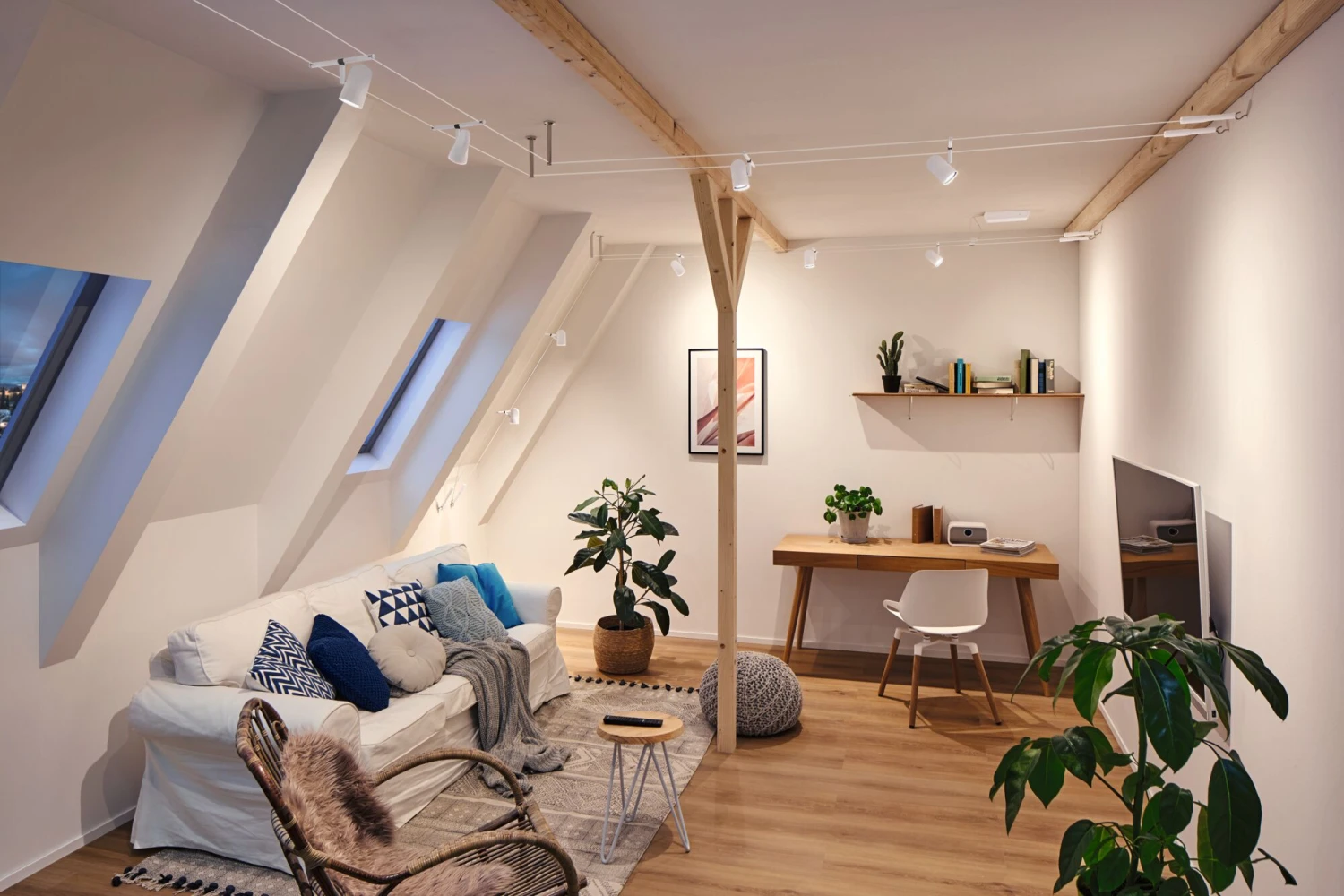 Paulmann CorDuo Seilsystem Cup Basisset GU5,3 Max. 5x10W 230/12V Weiß Matt/Chrom - Image 4