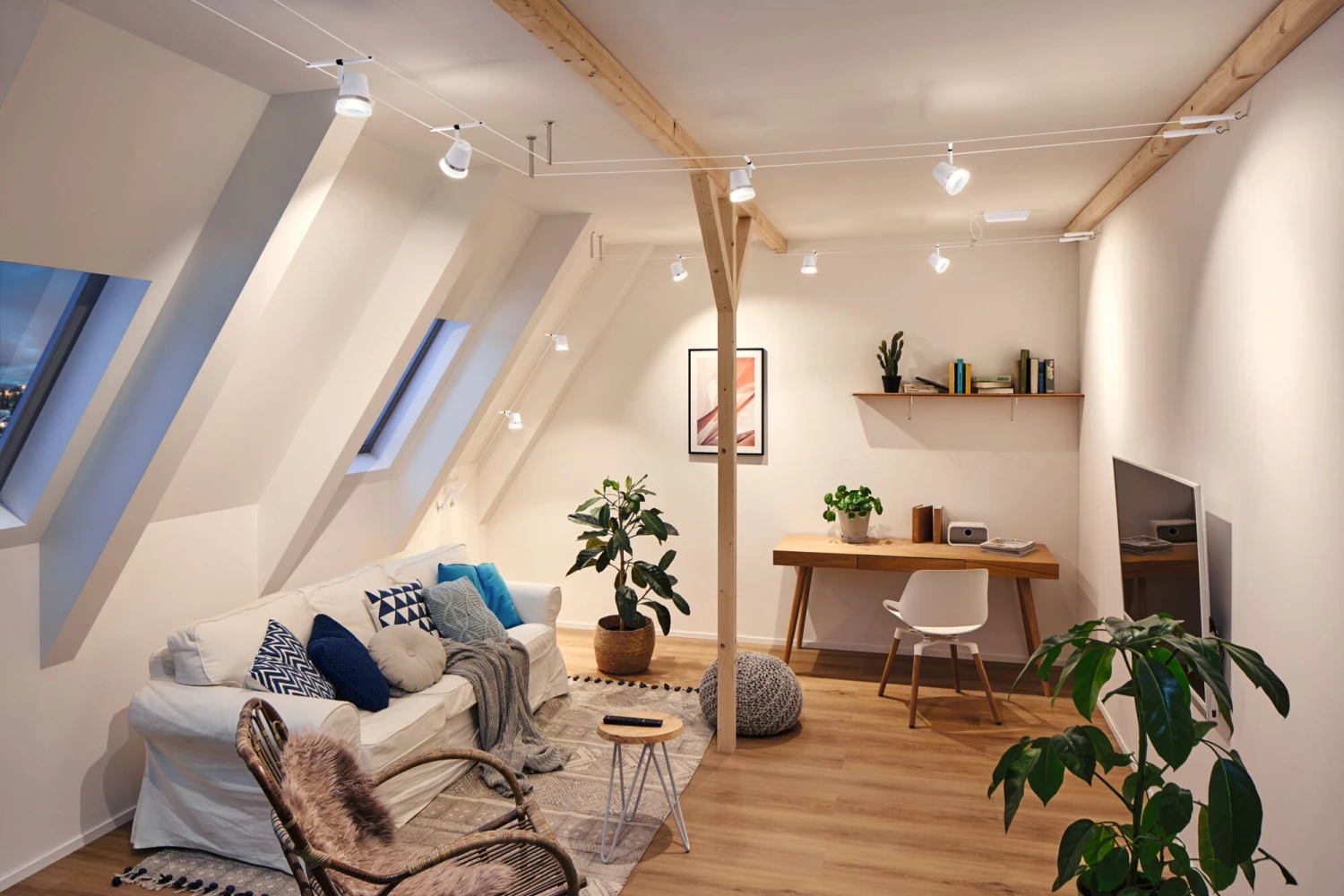 Paulmann CorDuo Seilsystem Cone Einzelspot GU5,3 Max. 10W 12V Weiß Matt/Chrom - Image 4