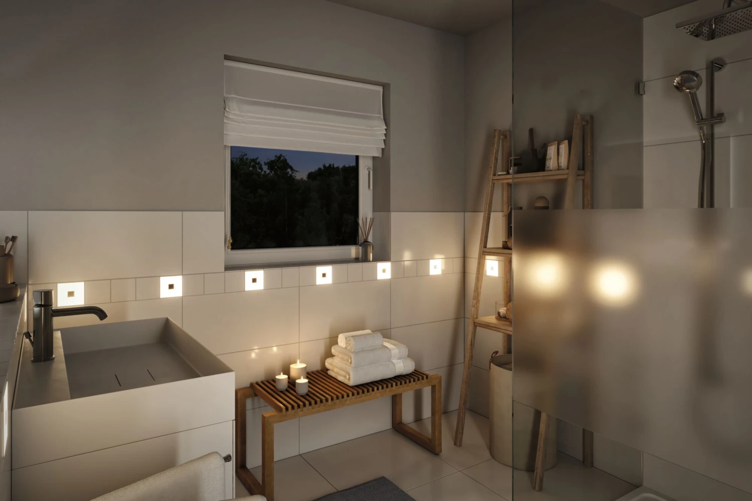 Paulmann LumiTiles Kabel Square Warmweiß 1,9m 12V Schwarz Kunststoff - Image 5