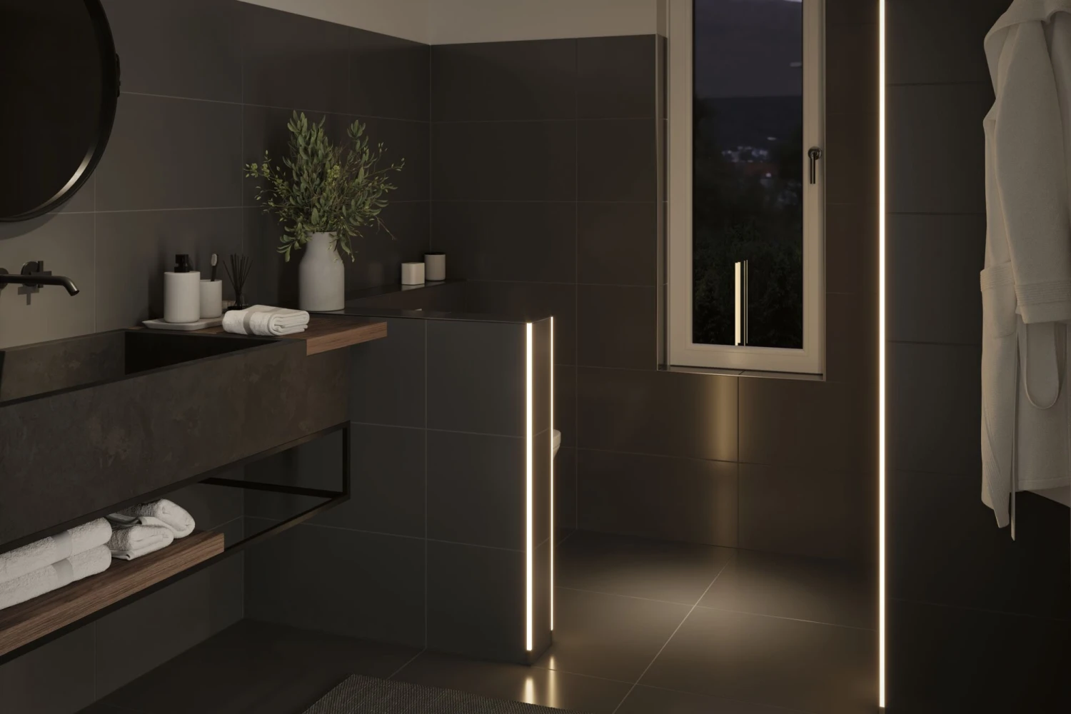 Paulmann LumiTiles LED Stripe Full-Line COB Slim 1m IP44 3W 230lm 280LEDs/m 2700K 7VA - Image 6