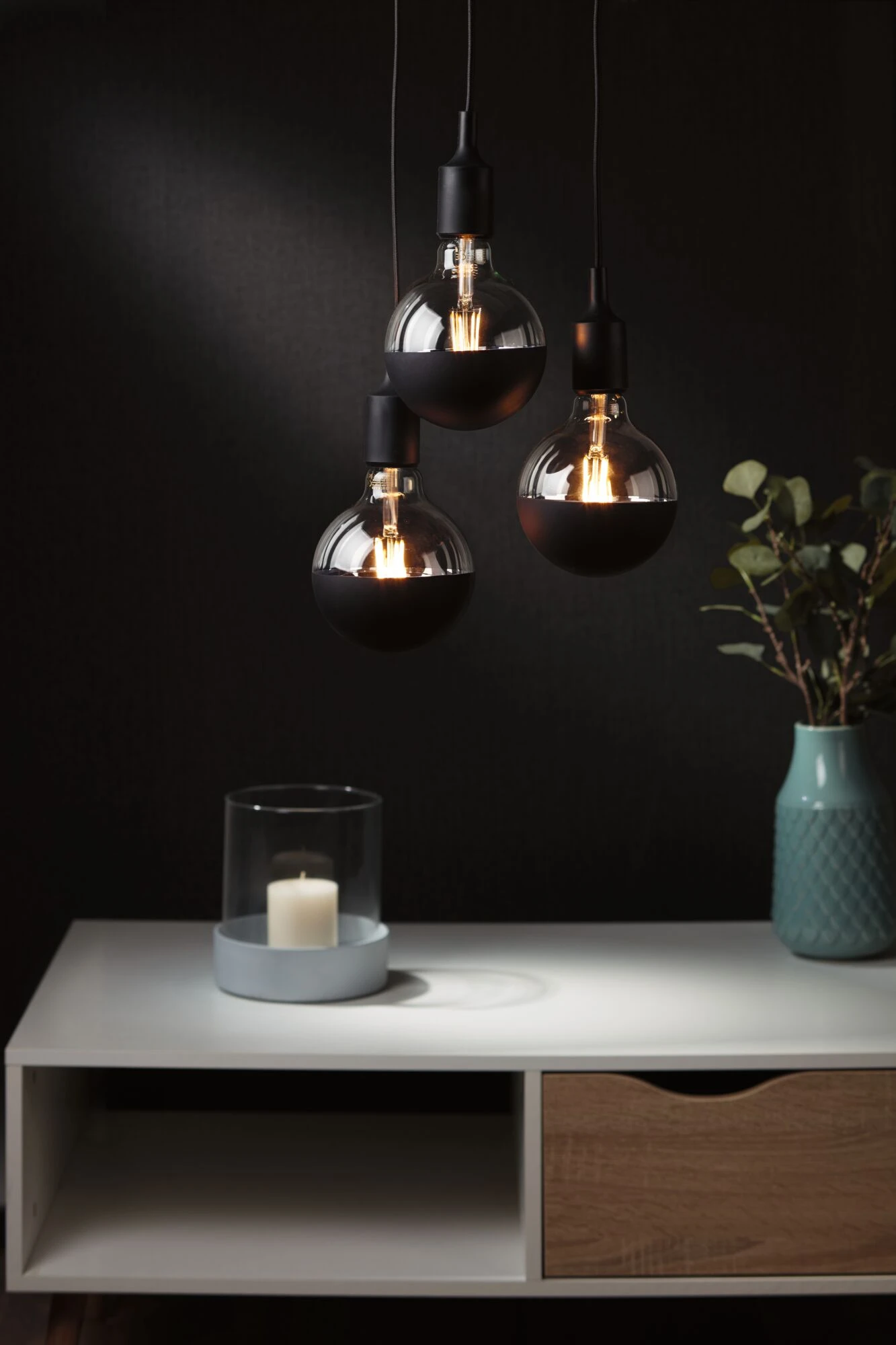 Paulmann Modern Classic Edition Standard 230V LED Globe Kopfspiegel E27 G95 600lm 6,5W 2700K Dimmbar Kopfspiegel Schwarz Matt – Bild 4