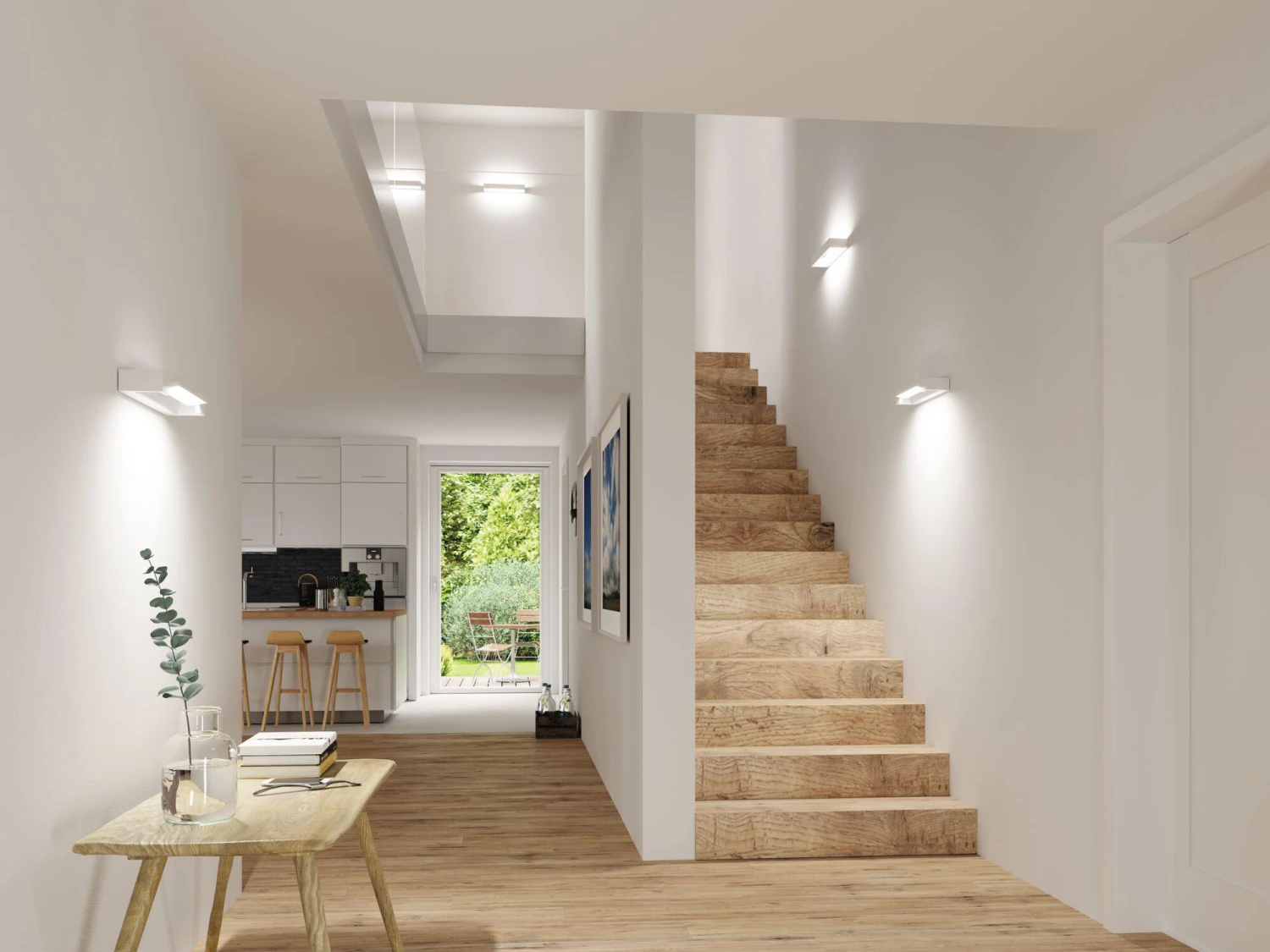 Paulmann LED Wandleuchte 3-Step-Dim Lucille IP44 2700K 1000lm 230V 11,5W Dimmbar Weiß - Image 4