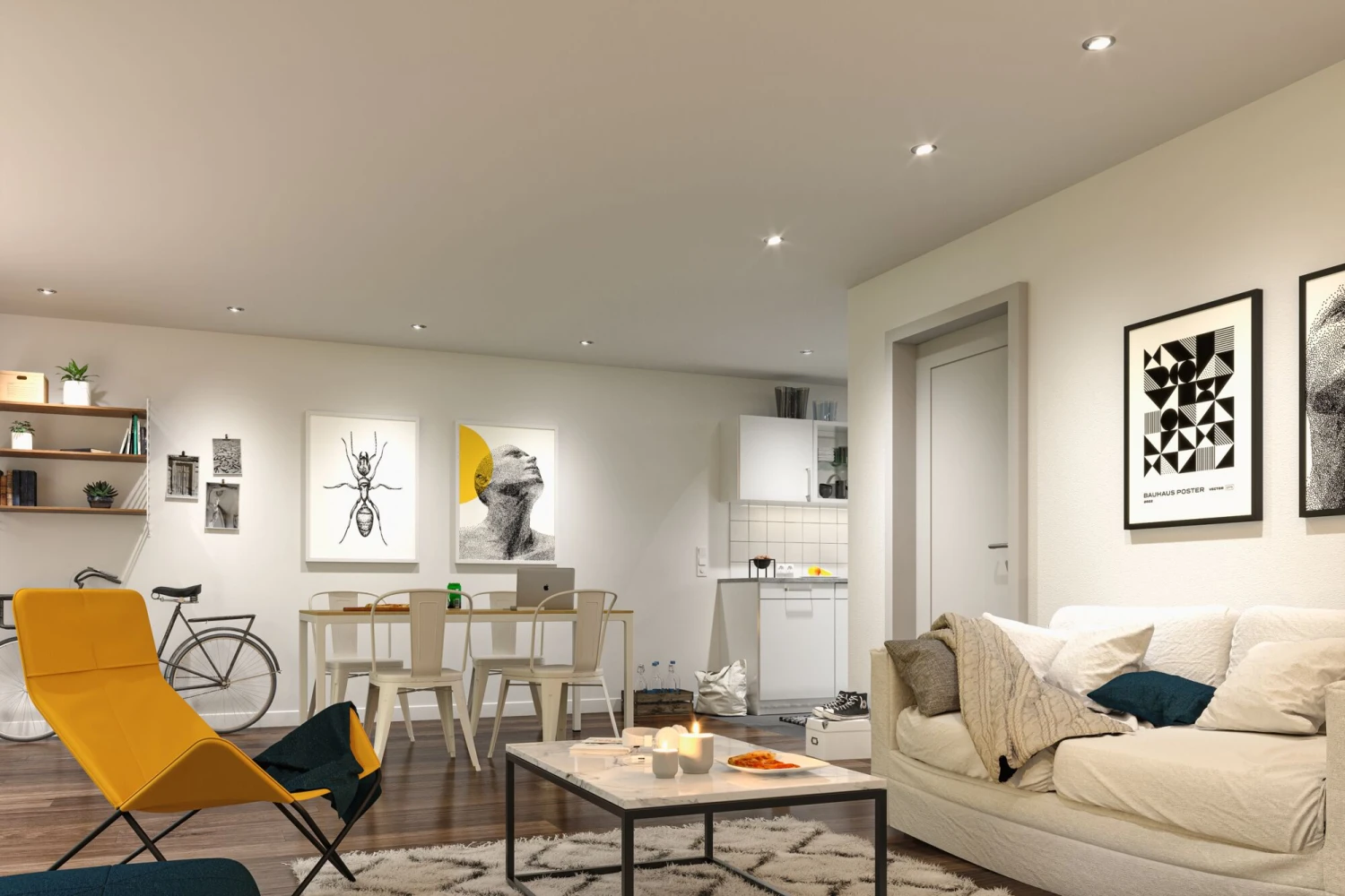 Paulmann LED Einbauleuchte Smart Home Zigbee 3.0 Base Coin Basisset Schwenkbar Rund 90mm 20° 3x4,9W 3x420lm 230V Dimmbar RGBW+ Eisen Gebürstet - Image 4