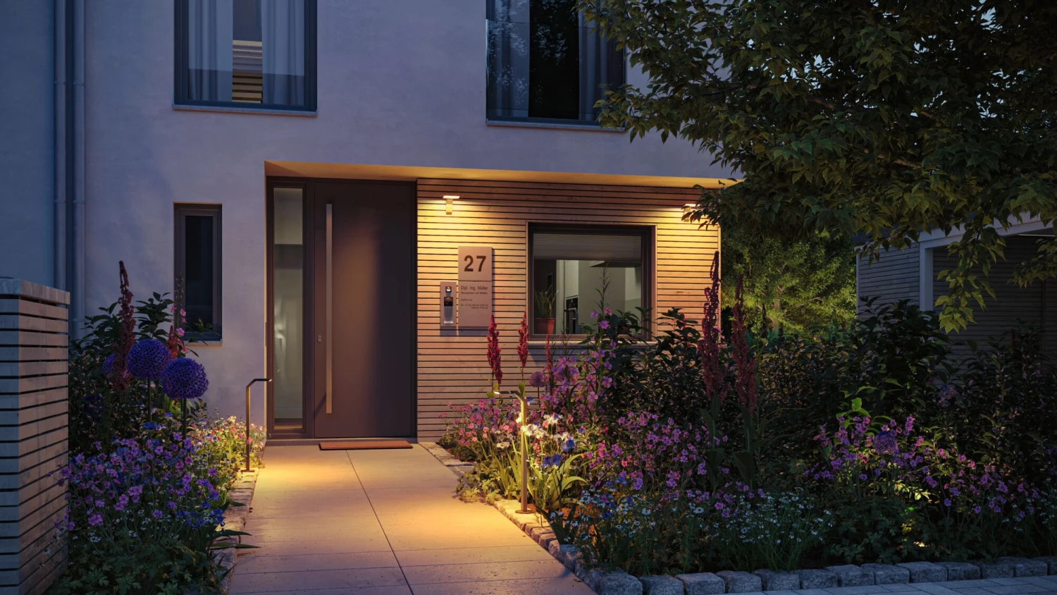 Paulmann LED Außenwandleuchte Zenera Insektenfreundlich Und Seewasserresistent IP44 150x194mm 2200 - 3000K 10W 700lm 230V Anthrazit Metall – Bild 6