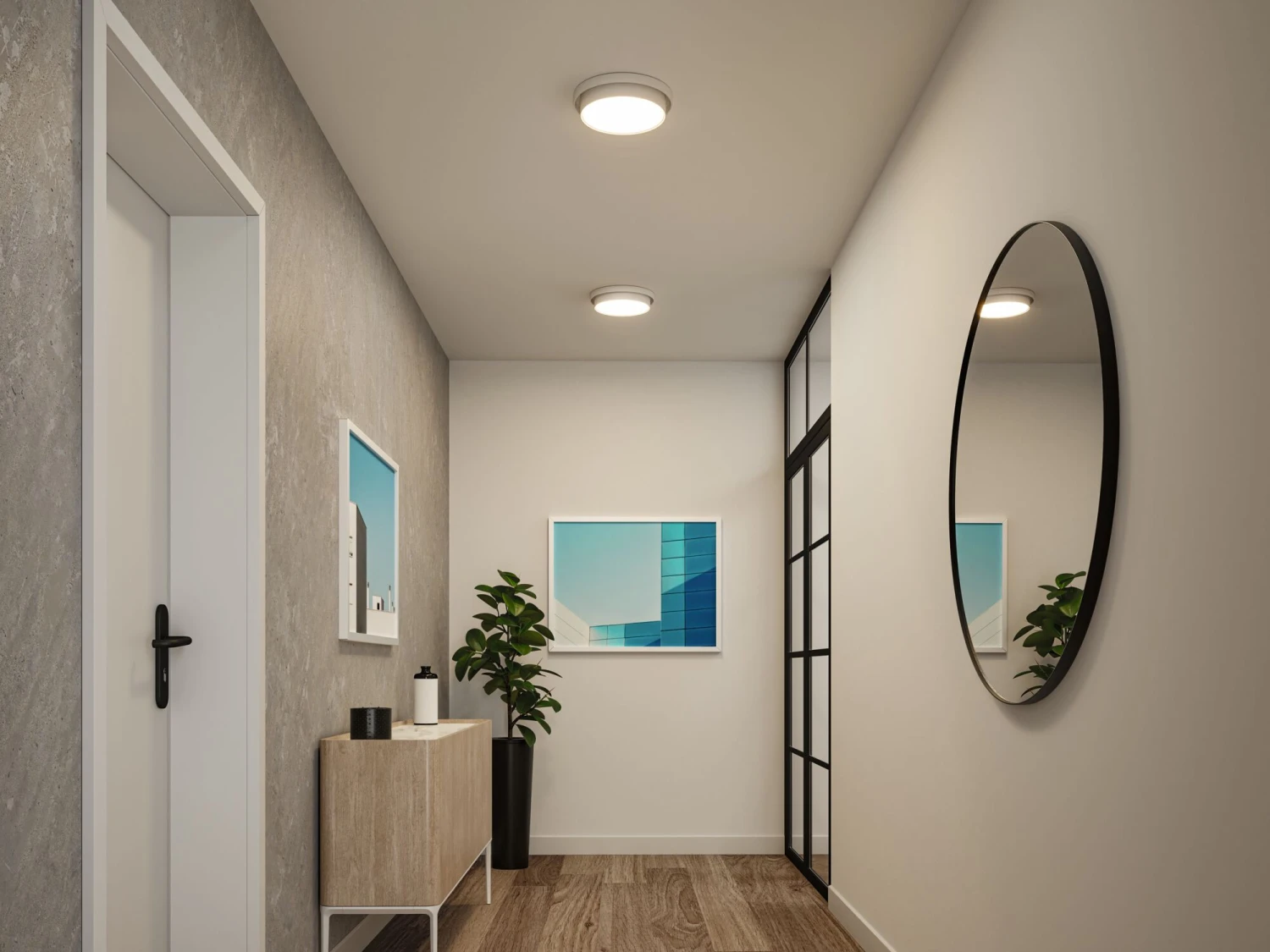 Paulmann LED Deckenleuchte 3-Step-Dim Malik 2700K 850lm 230V 13,5W Dimmbar Weiß - Image 3