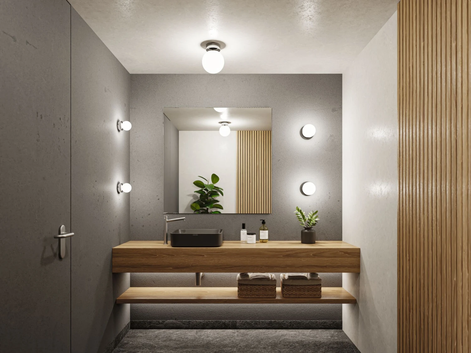 Paulmann Selection Bathroom LED Deckenleuchte Gove IP44 3000K 900lm 230V 9W Chrom/Satin - Image 5