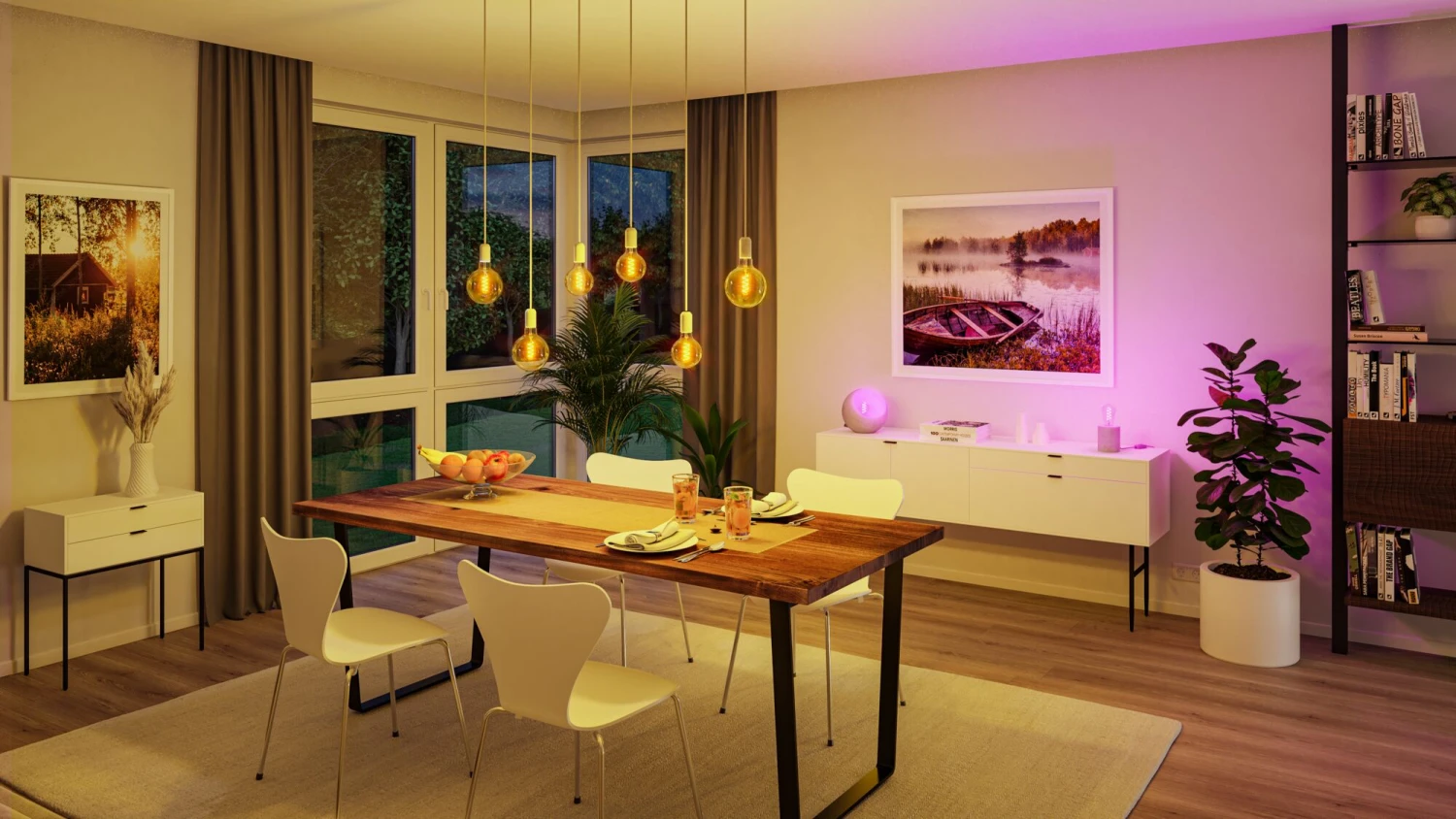 Paulmann Filament 230V Smart Home Zigbee 3.0 LED Globe G95 E27 470lm 6,3W RGBW+ Dimmbar Gold - Image 5