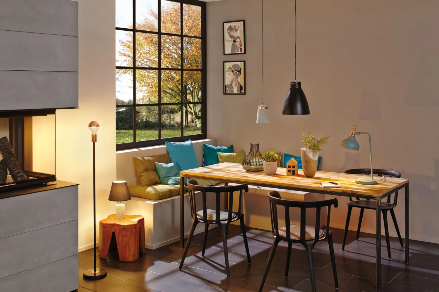 Paulmann Neordic Pendelleuchte Roald E27 Max. 20W Schwarz Matt/Kupfer Matt Dimmbar Metall/Marmor - Image 4