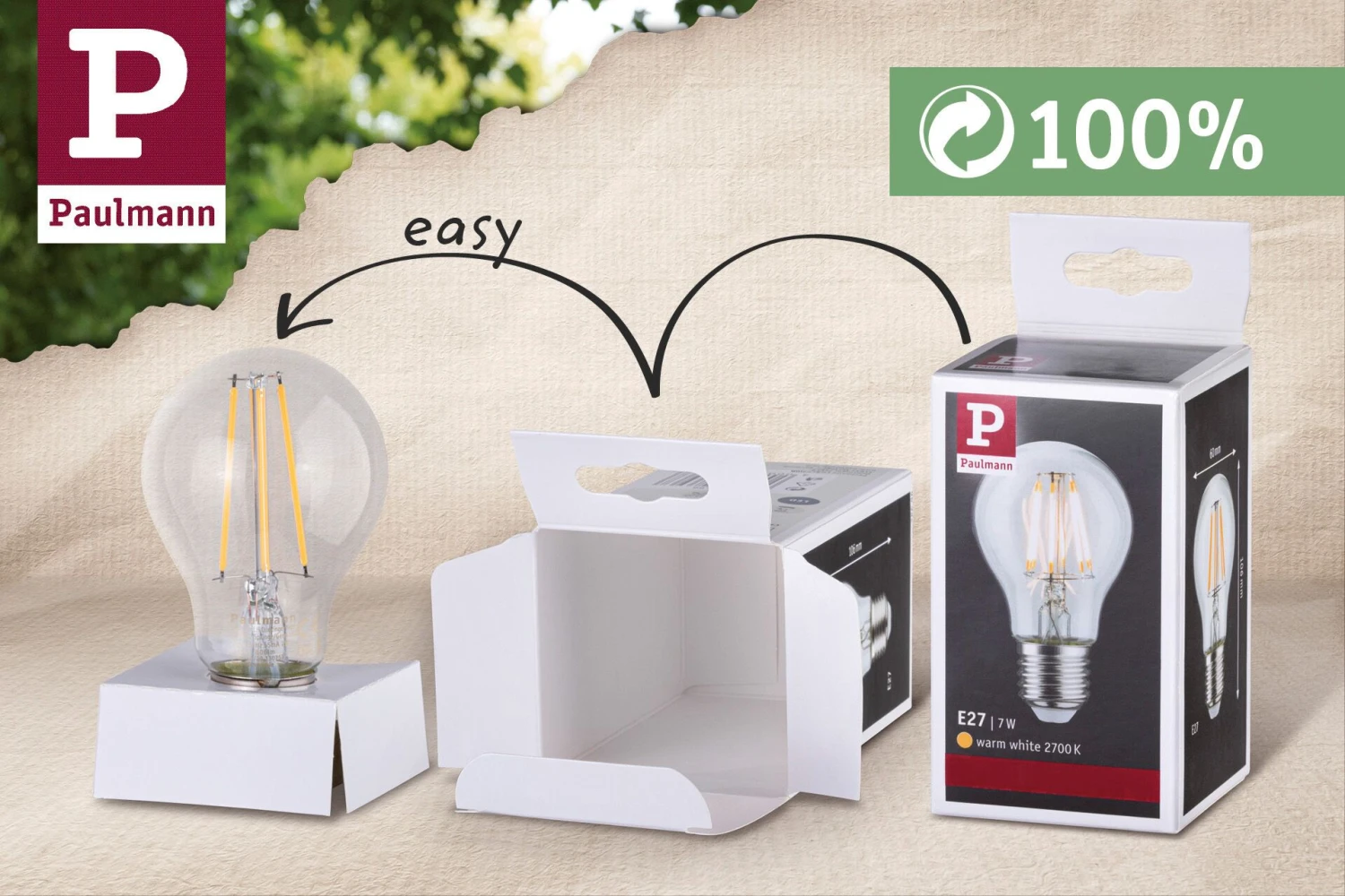 Paulmann 1879 Filament 230V LED Tube E27 806lm 8,5W 2500K Dimmbar Gold – Bild 3