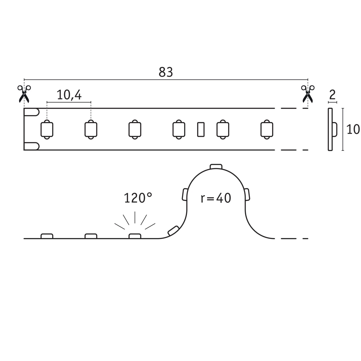 Paulmann ProLED LED Strip Silver P75 830 5m 23W 700lm/m 96LEDs/m 3000K – Bild 3