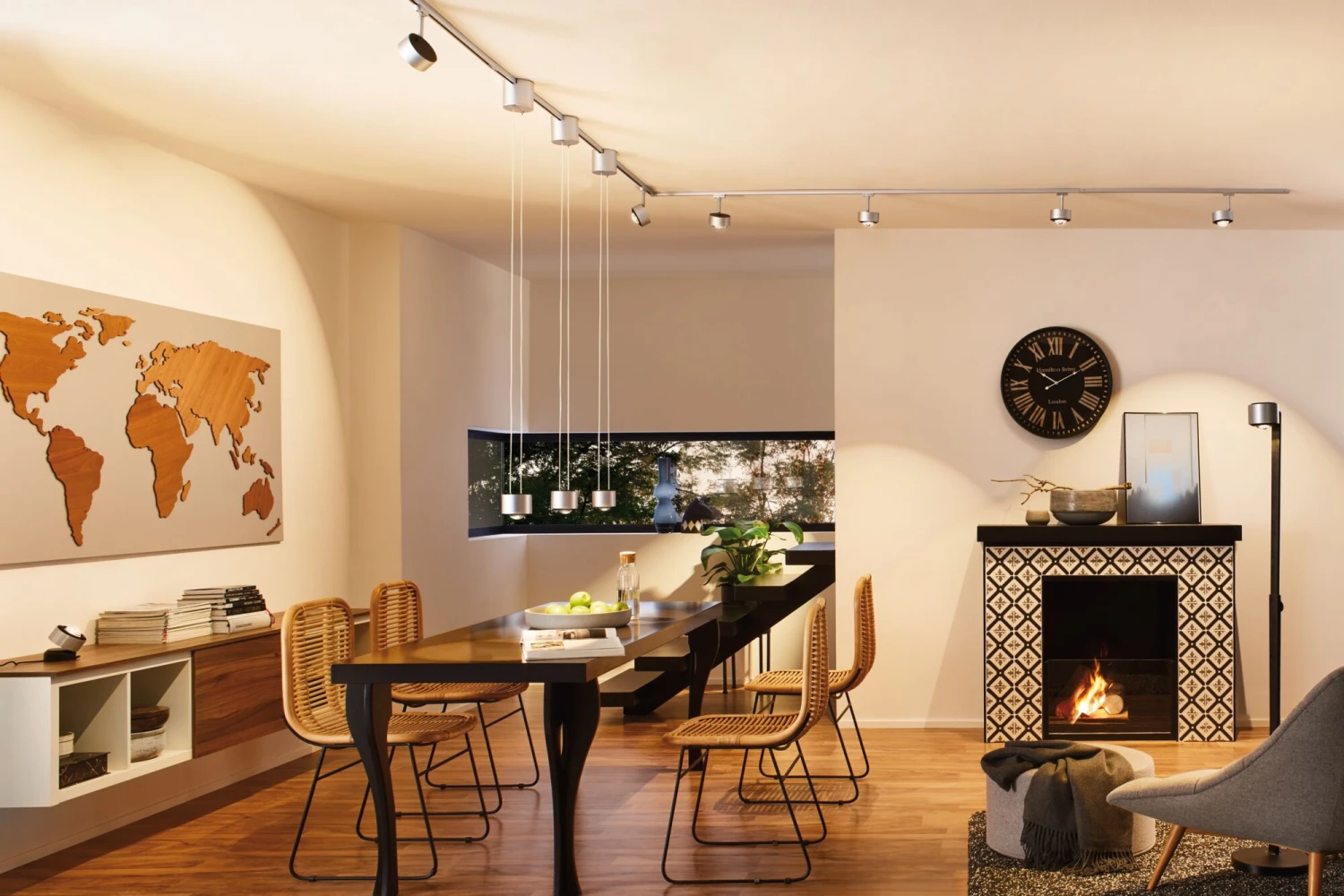 Paulmann LED Tischleuchte Aldan 2700K 200lm 3,5W Schwarz/Alu Gebürstet - Image 5